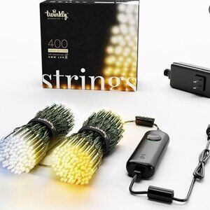 ✨ Twinkly Strings 400 White LED Smart Light String – Indoor/Outdoor ✨